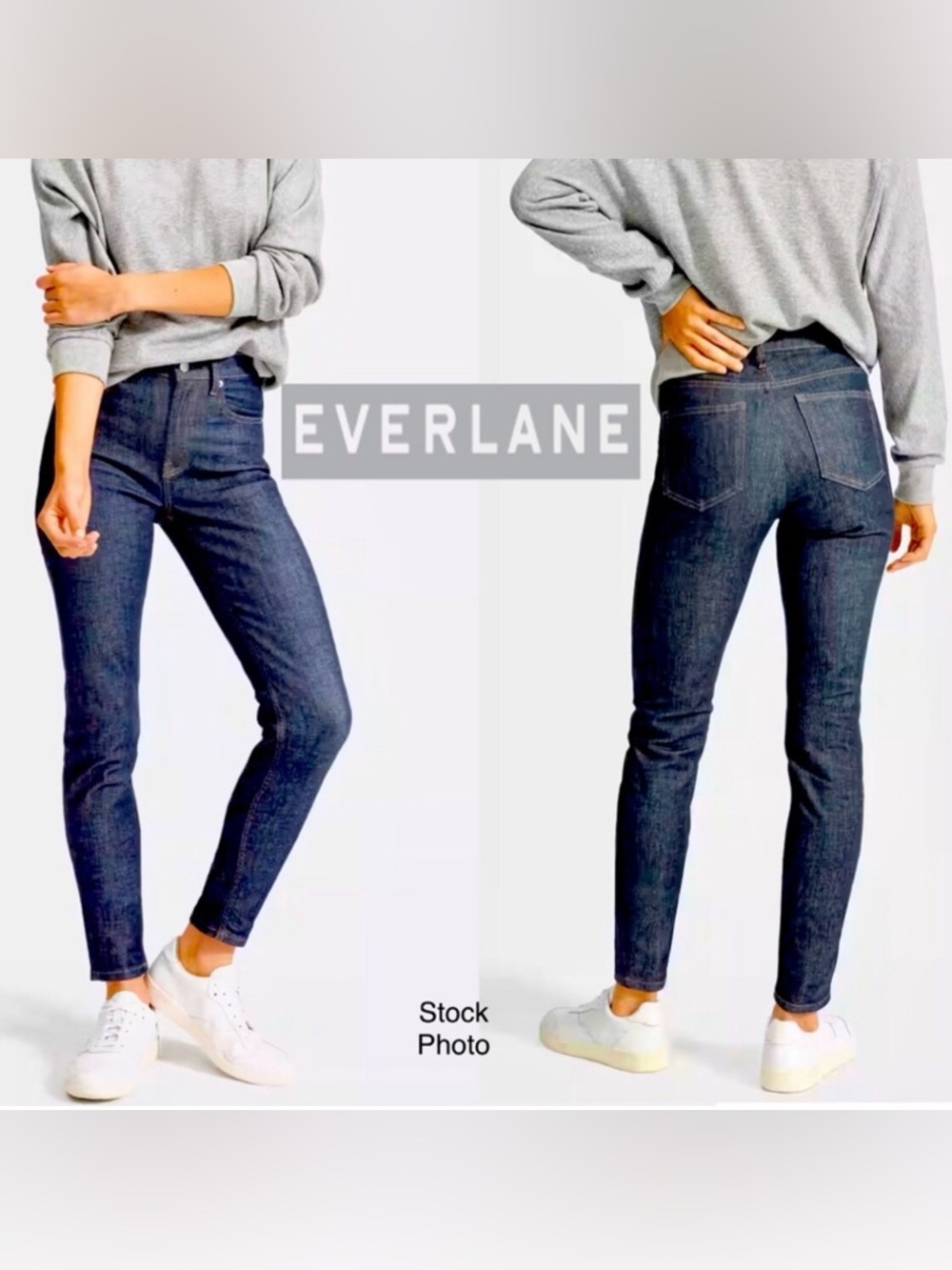 Everlane 26 Ankle Mid-Rise Jeans Dark Wash (26)
